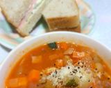 簡単！トマトジュースでミネストローネ作り方4写真
