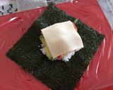 カリフォルニアロール❓^^; おにぎらず作り方6写真