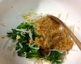 簡単な一品☆菊菜とモヤシのなめたけ和え作り方3写真