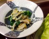 簡単な一品☆菊菜とモヤシのなめたけ和え作り方4写真