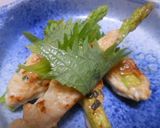 鶏ミンチとアスパラさっぱり味作り方3写真
