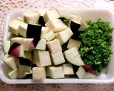 茄子と挽肉のガリバタライス（洋風炒飯）作り方1写真