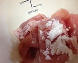 キュウリと豚肉の炒め物作り方1写真