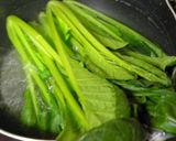 小松菜と油揚げの煮浸し作り方1写真