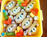 クマちゃんお稲荷さん❤運動会❤キャラ弁作り方6写真