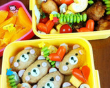 クマちゃんお稲荷さん❤運動会❤キャラ弁作り方7写真