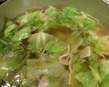 簡単！美味しい！さっぱりレタスのスープ作り方4写真