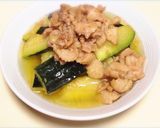 ズッキーニと鶏皮で簡単放置煮！作り方5写真