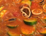 【簡単】イカとズッキーニのトマト煮作り方3写真