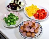塩糀でカラフルスープ☆夏野菜を食す！作り方2写真