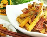 キャベツ×むね肉のハニーマスタード炒め☆作り方10写真