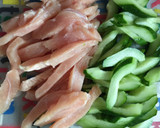 さっぱり鶏むね肉ときゅうりの簡単甘酢炒め作り方3写真