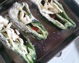 ソース&チーズinピーマンの肉詰め♪作り方3写真