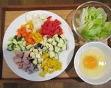 夏バテ予防！「ヘルシー夏野菜チャーハン」作り方1写真