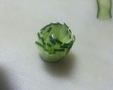 きゅうりの飾り切り＊花作り方4写真