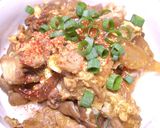 ピリ辛爽快！ 夏野菜のカレー麻婆丼作り方5写真