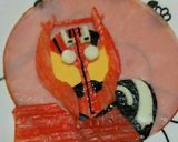 キャラ弁 仮面ライダードライブ タイプＴ作り方6写真