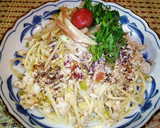 梅とささみの和風冷製パスタ作り方8写真