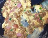 シャウエッセンでふわとろ納豆オムレツ作り方4写真