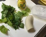 小松菜バナナの簡単グリーンスムージー作り方1写真