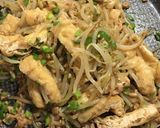 モヤシ・油あげ・納豆の辛子醤油炒め作り方5写真