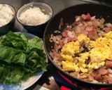 桃屋のガーリックと残り食材で簡単炒飯作り方3写真