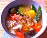 夏野菜の豚汁作り方5写真