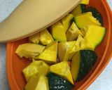 カボチャとベーコン炒め♩チーズ風味作り方1写真