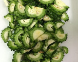 ワタも丸ごと♡やみつきゴーヤのかき揚げ♡作り方1写真