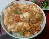 血管プラークダイエット食367（麻婆丼）作り方1写真