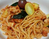 モウカザメのトマトパスタ作り方6写真