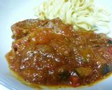 豚ロース肉のトマト煮込み～パスタ添え作り方9写真