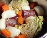圧力鍋で簡単、豚もも肉のポトフ作り方1写真