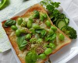 バジル×ゆず胡椒風味　枝豆トースト作り方4写真
