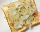 ゆず胡椒風味　玉葱のおかか塩昆布トースト作り方3写真