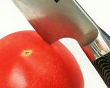 柔らかいトマトの切り方♪(薄く切る方法)作り方3写真