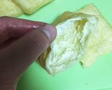 簡単♡鶏ひき肉と豆腐のヘルシー巾着作り方1写真