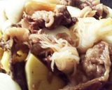 新玉ねぎとしらたきの肉じゃが作り方10写真