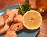 揚げない鳥むね肉のニンニク風味フリット作り方5写真
