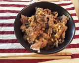 簡単☆ガッツリ♪♪バターにんにく醤油豚丼作り方8写真