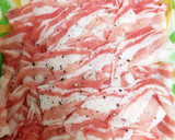 ☆簡単おかず☆豚バラ肉の粒マスタード炒め作り方1写真