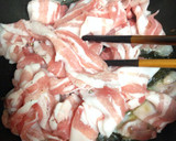 ☆簡単おかず☆豚バラ肉の粒マスタード炒め作り方3写真