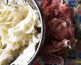 豚肉とキャベツの甘辛照り焼き炒め作り方1写真