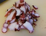 キュウリにタコワカメ。作り方2写真
