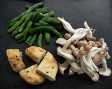 茅乃舎「煎り酒」でがんもとインゲンの煮物作り方2写真