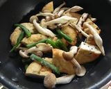 茅乃舎「煎り酒」でがんもとインゲンの煮物作り方3写真