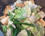 アスパラキャベツと厚揚げのマヨポン炒め作り方4写真