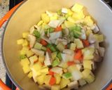 たっぷり野菜とレンズ豆の煮込み作り方1写真