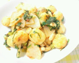 おからだんごとセロリのトマトソース炒め作り方2写真