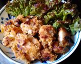 鶏肉の味噌パン粉焼き作り方7写真